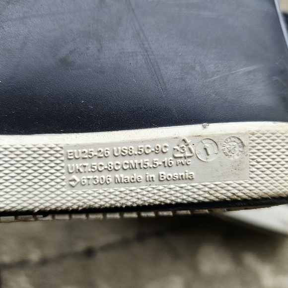 Toddler rain boots navy 8.5 - Picture 11 of 12